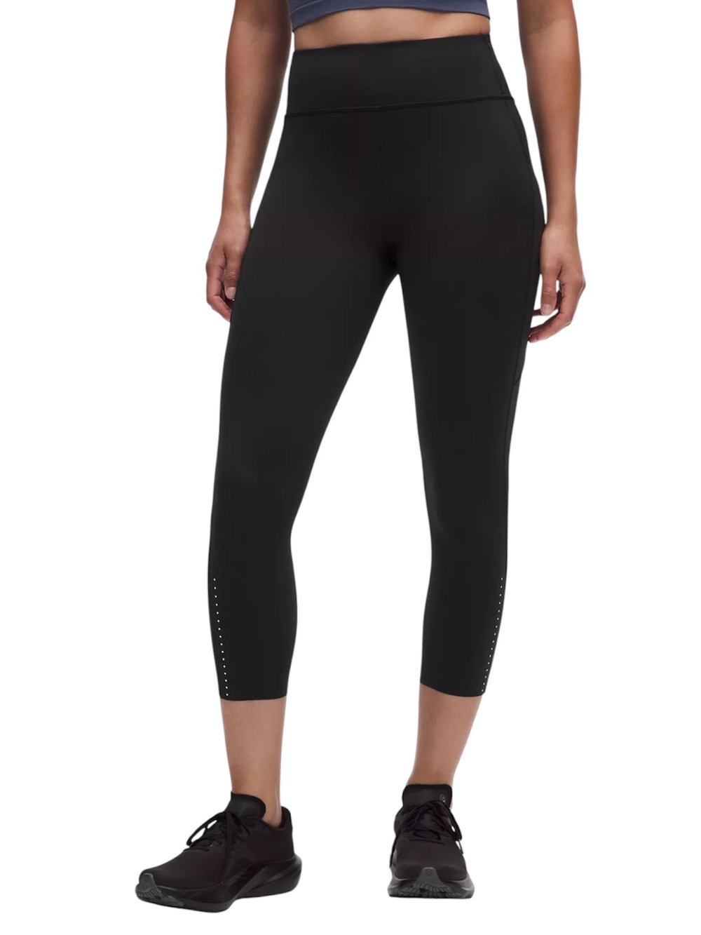 Lululemon Women’s Black Fast and Free High-Rise Crop Leggings | Size 4